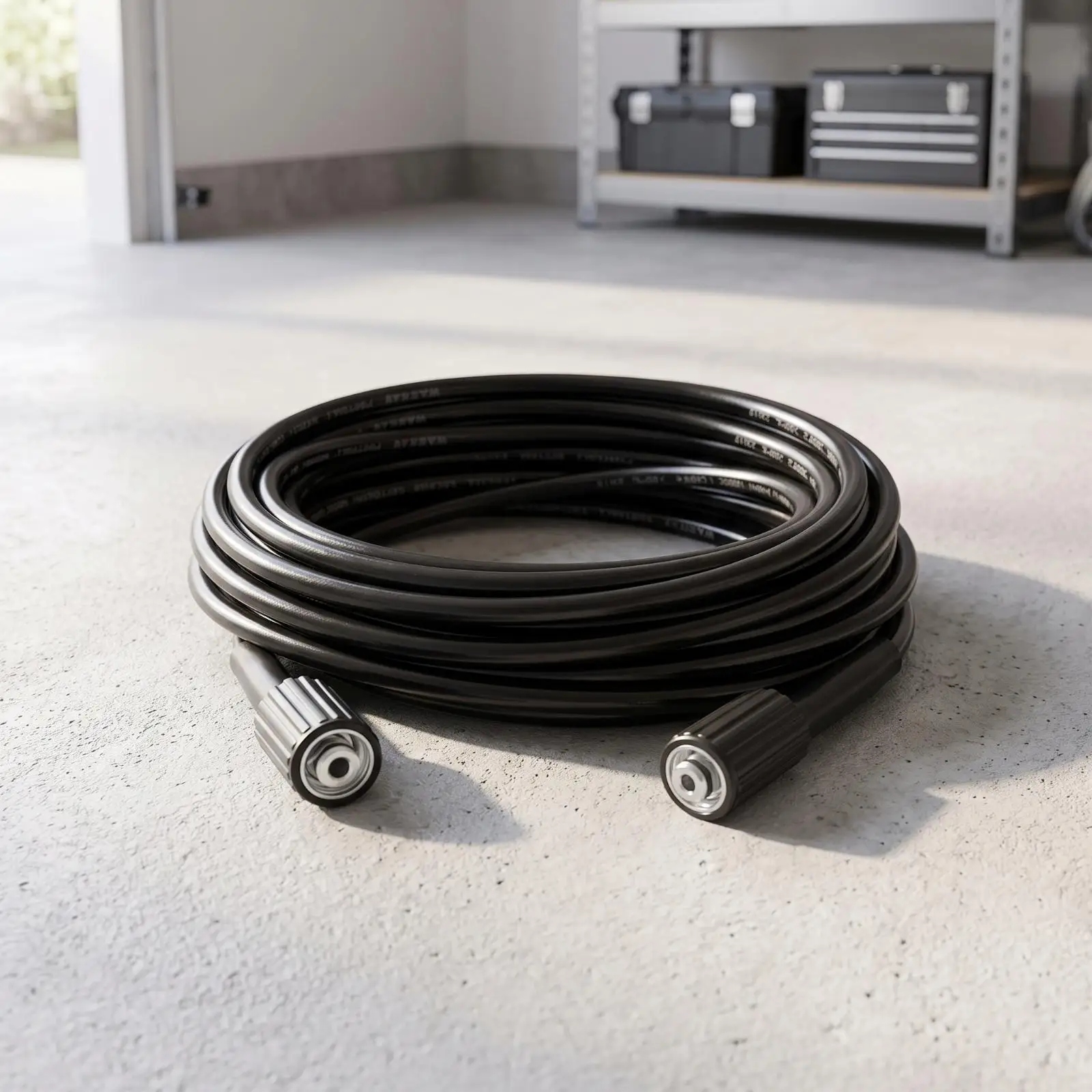 High Pressure Cleaning Hose Heavy Duty PVC Water Hose for Car Wash Patio Pavement Outdoor Flexible Kink Resistant Nozzle