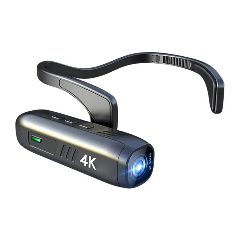 ~【A553Z】Wearable 4K 30FPS Head Mounted Camera WiFi Video Camera Camcorder Webcam Wide Angle Lens Battery APP Control