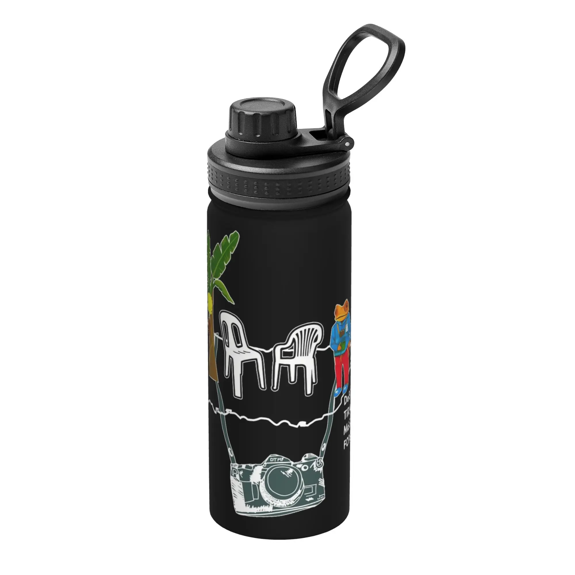 Bad Bunnys 18OZ Sports Insulated Kettle  Coffee Cups Vacuum Flask School Mugs Water Bottle