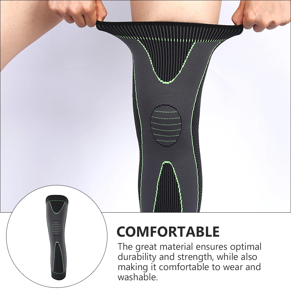 

Knee Pads Women Men Brace Protection Band Long Compression Sleeve Washable Sports Knee Support Full Leg Health Care Tool