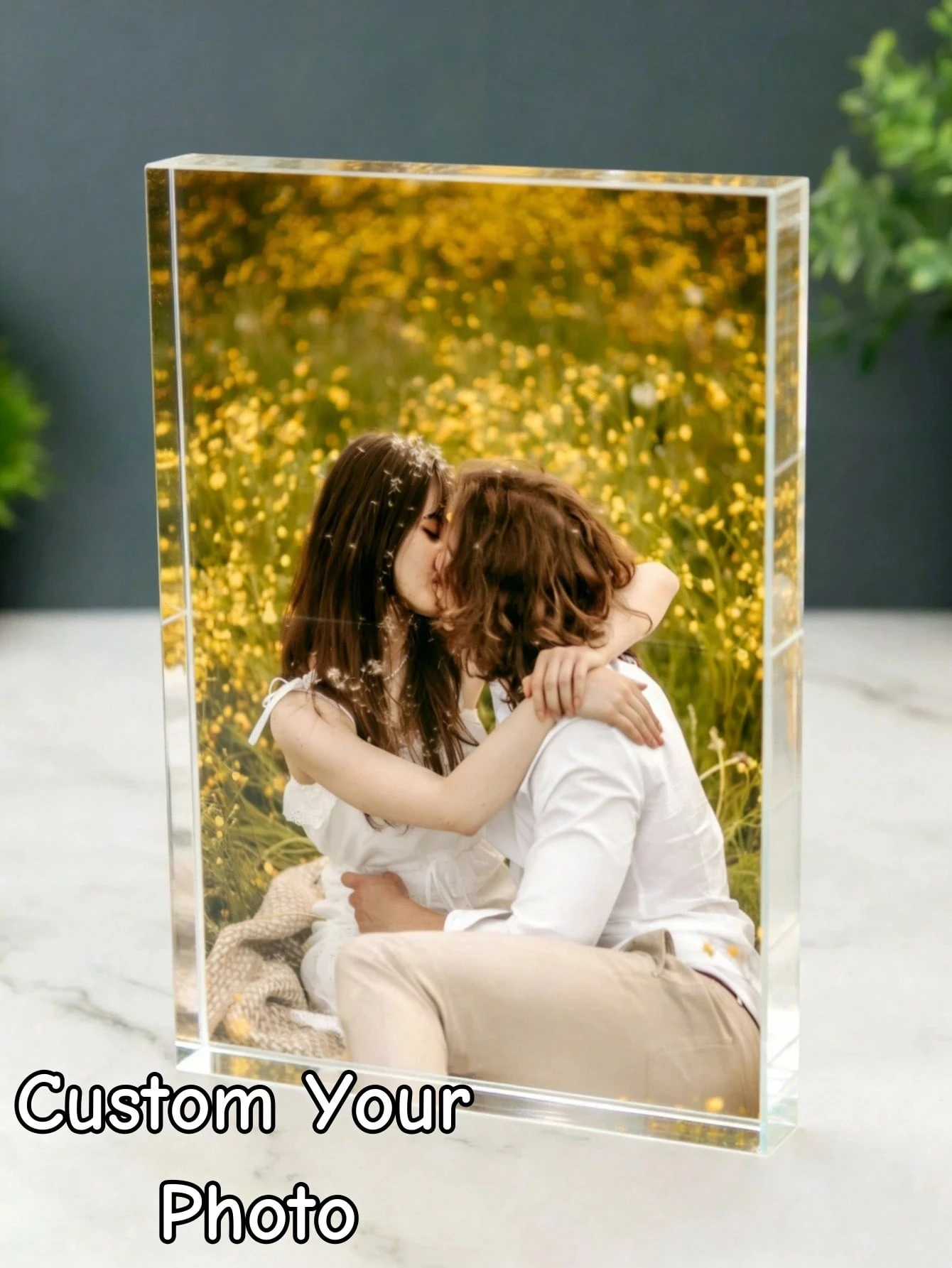 Customized Acrylic Photo Brick, Personalized Photo Frame, Photo Gift, Ideal Gift For Mom, Suitable For Wedding