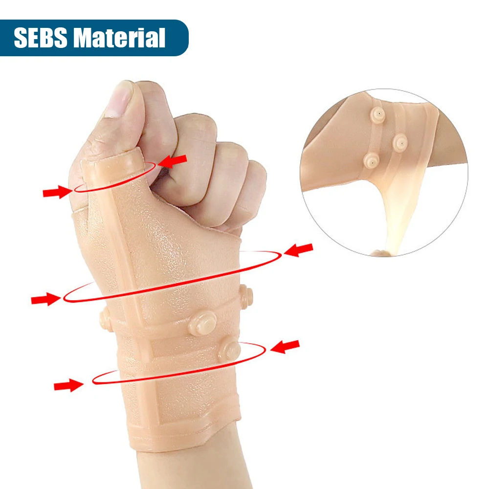 Силиконовые Магнитные перчатки для поддержки большого пальца, против артрита, ревматоидной боли в руке и запястье, компрессионный массаж, терапия,