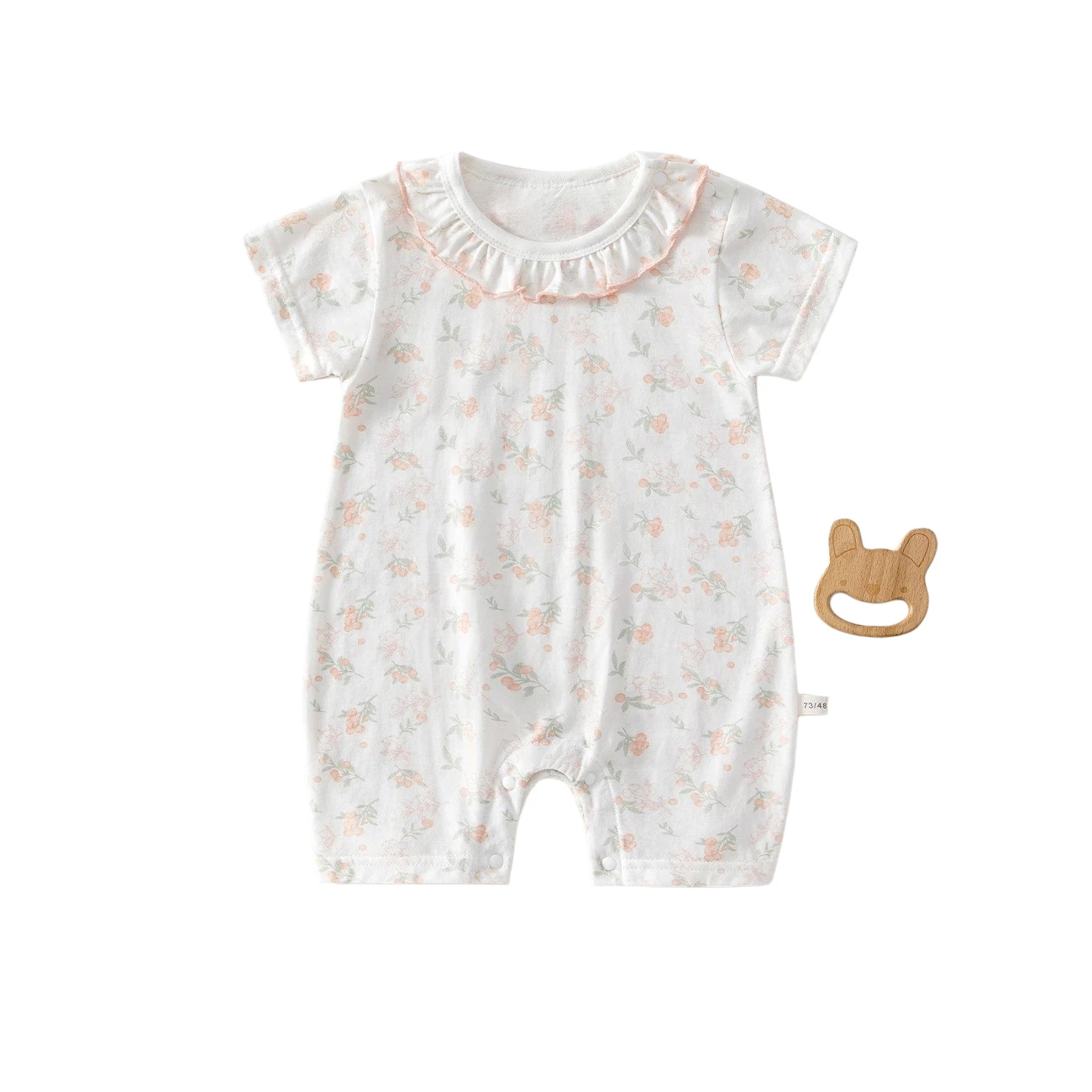 Tangyin Kairuida Summer Short-Sleeved A-Class Pure Cotton Breathable Children's Clothing Baby Jumpsuit Summer Jumpsuit for Girls and Boys