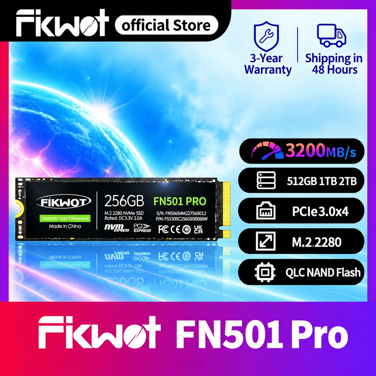 Work Office Furniture - Fikwot FN501 Pro M2 NVME SSD