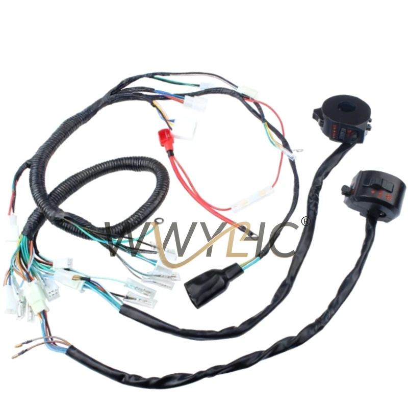 Suitable for ZJ125 CG125 DT125 FT125 Motorcycle Wiring Harness Circuit Function Switch
