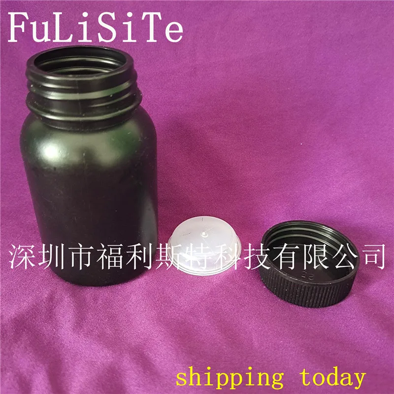 50ml Black round bottle Plastic wide mouthed bottle printer accessories generic