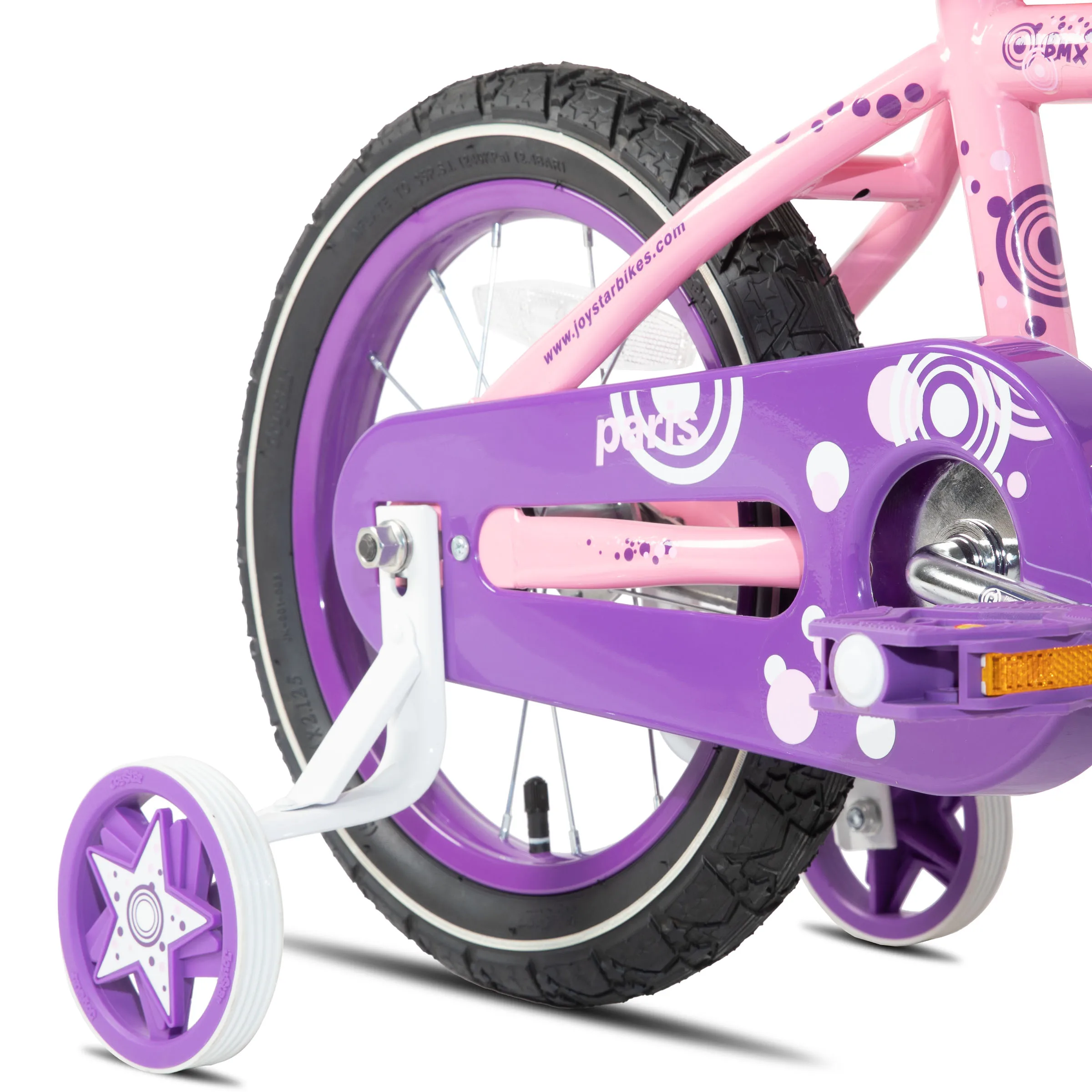 JOYSTAR Paris Girls Bike 14-20 Inch Training Wheels Handbrake Basket Kids Bicycle Ages 3-10Y view 5