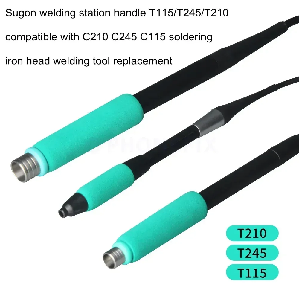 

Ручка управления для паяльной станции SUGON T210/T115/T245/T12, сменный наконечник для паяльника C210, C245, C115, инструмент для сварки и ремонта