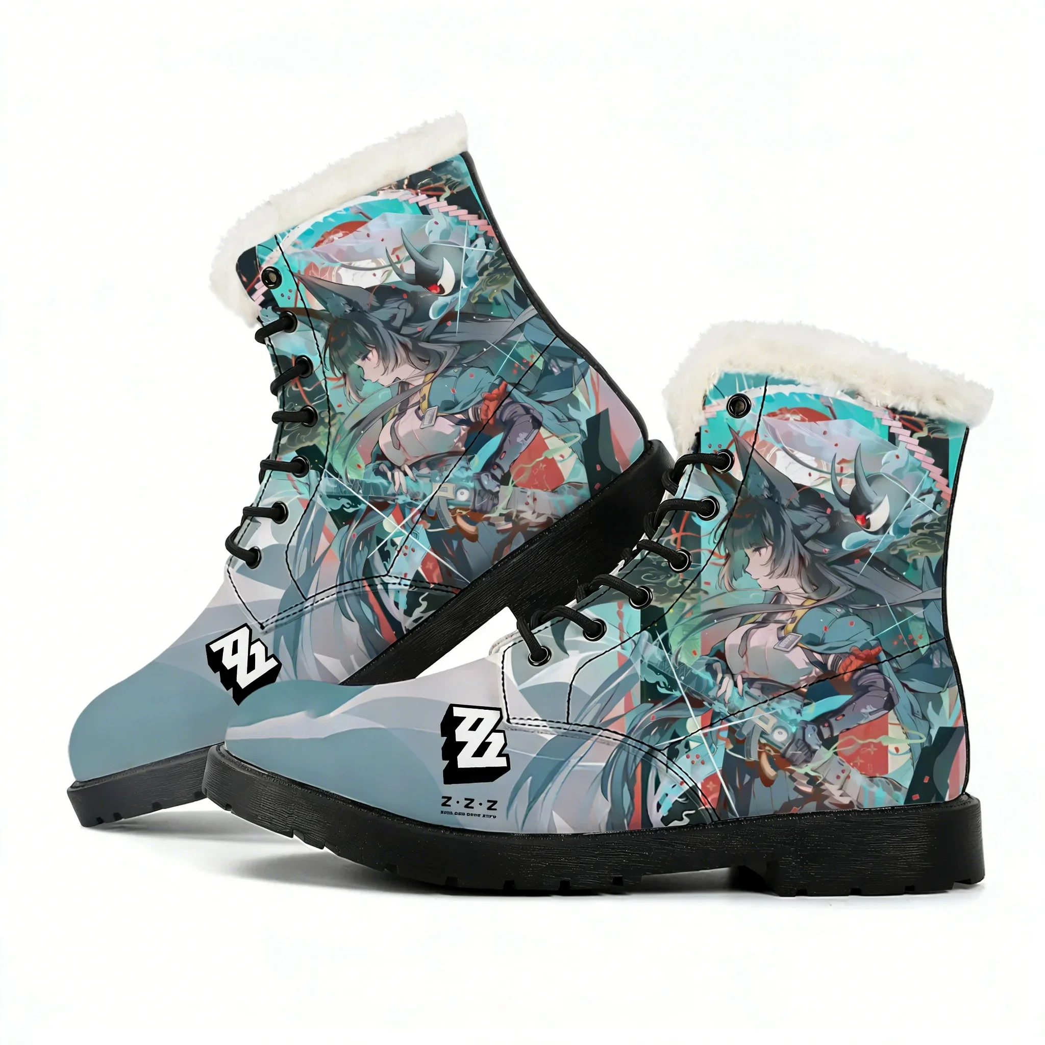 

Absolute Zone Zero Plush Boots Mens Womens Teenagers Casual Shoes Outdoor Warm Leather Boot Couple High Quality Tailor-made Shoe