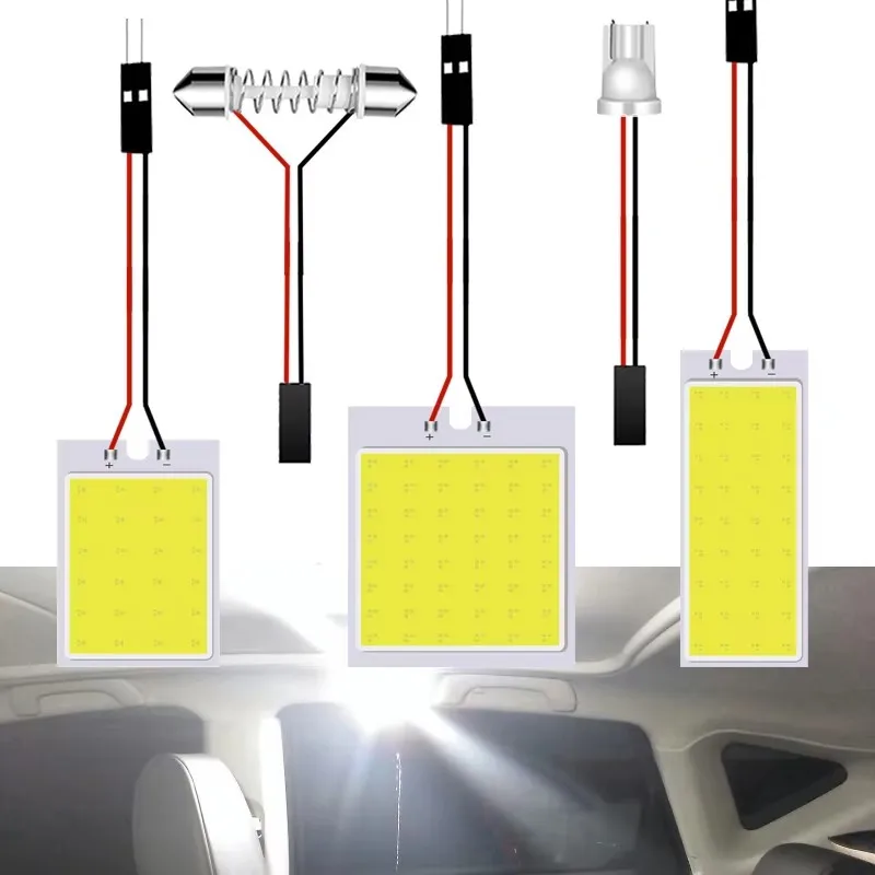 1/2/4/8Pcs Car Interior Accessories Car Interior Panel LED Lights Lamp Bulb Car Dome Light Car Panel