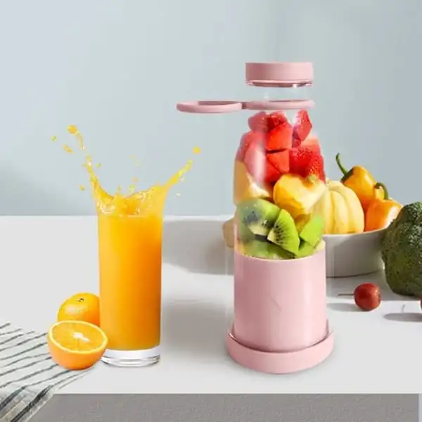 Mini Fast Juice Juicer Fresh Fruits Mixer Smoothie Bottle Handheld 6-blade USB Rechargeable Multifunctional Fruit Blender