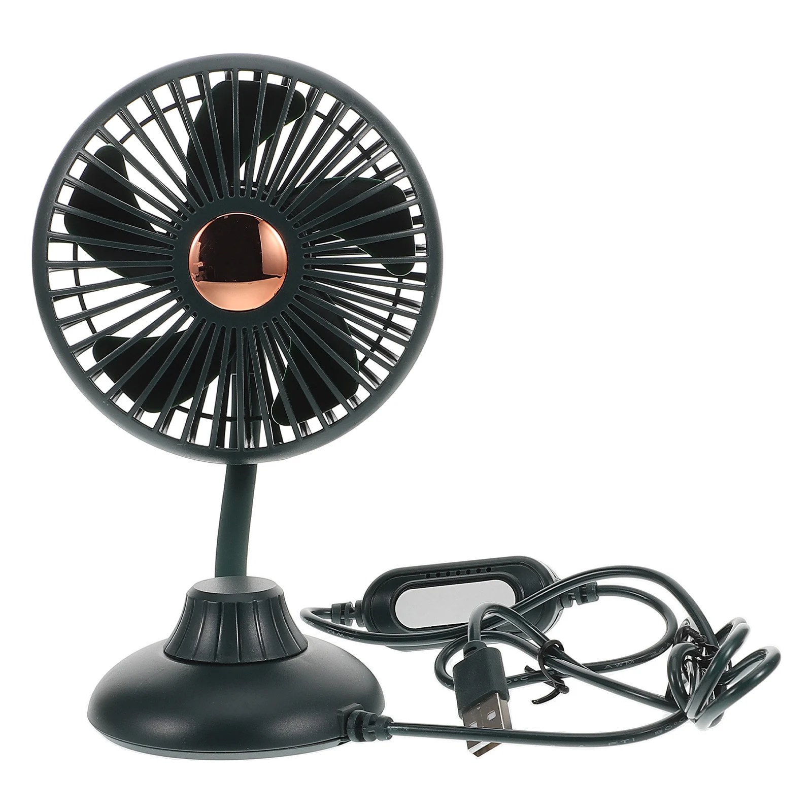 

Dual Interior Cooling Vehicle Air Circulation Compact Electric Car Dashboard Small Portable Fan For Auto Quiet Durable