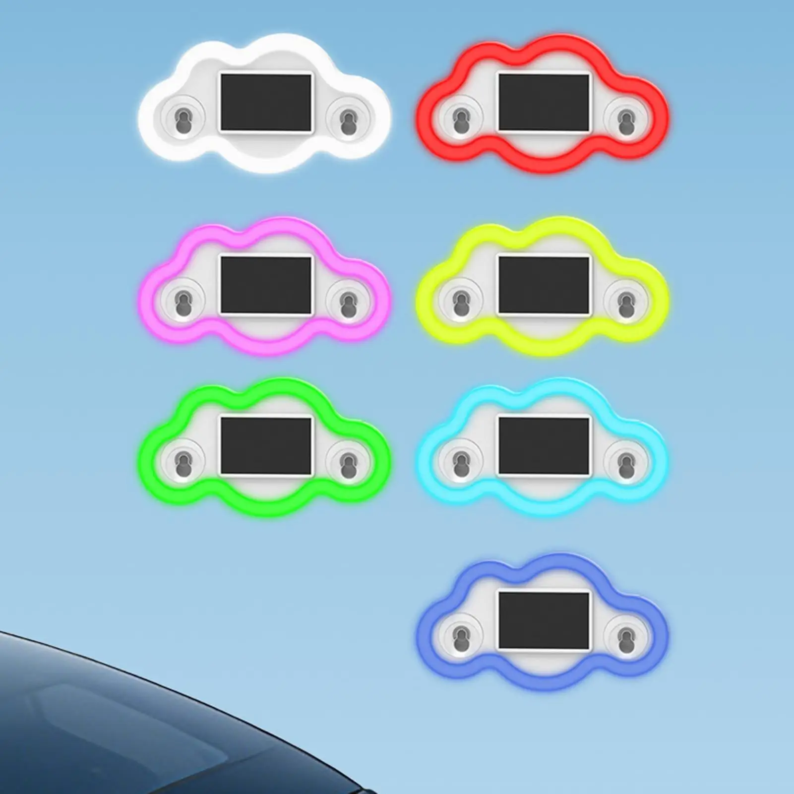LED Sign For Car Window Cloud Shaped Suction Cup Illumination With Multiple Modes Car Window Light Up Sign For Truck Windshield