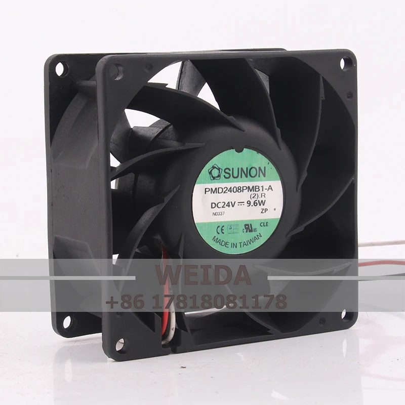 Case fan SUNON 8038 DC 24V 9.6W PMD2408PMB1-A  Three-wire 8CM High-Performance Cooling Fan
