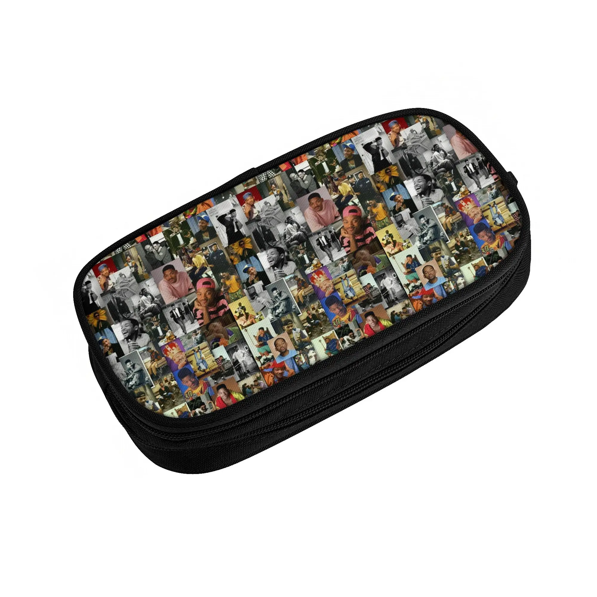 Cute Wills Smiths American Actor Rapper  Pencil Case for Girls Boys  Large Storage Pen Bag Box Stationery