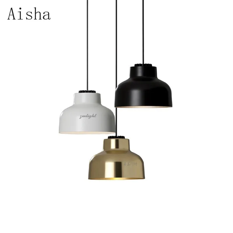 

Nordic Bedroom Bedside Pendant Lamp Creative Black/white/gold Home Decoration Hanging Light for Living Room Restaurant Bar Light