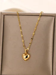 Collier coeur d'amour en acier inoxydable pour femme, pendentif ChimJules JOSimple, bijoux cadeaux, grossistes, nouveau, 2023