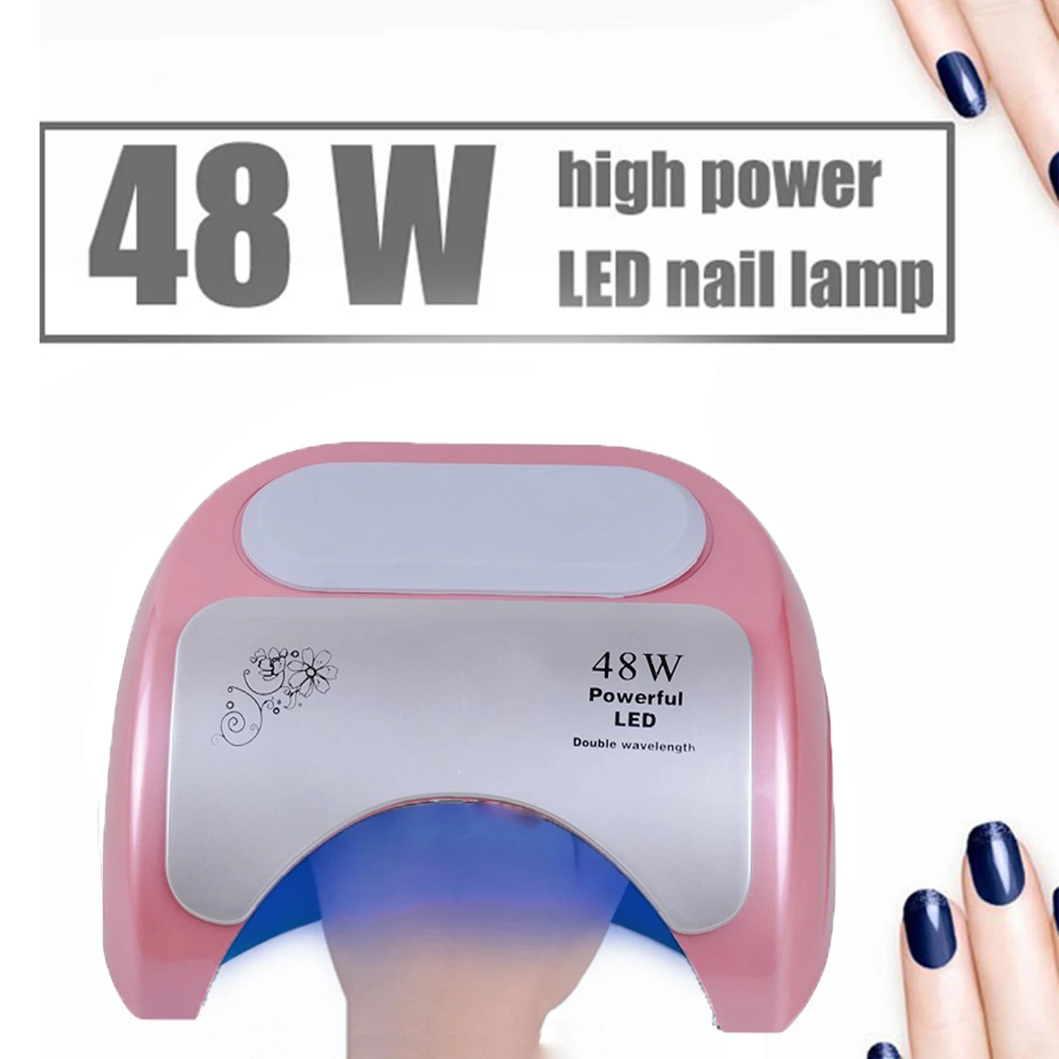 48W Lampada per unghie Professionale LED UV Essiccatore per unghie Gel per unghie Polish Cura delle unghie Lampada Asciugatrici Art Manicure Sensore automatico Strumenti per unghie