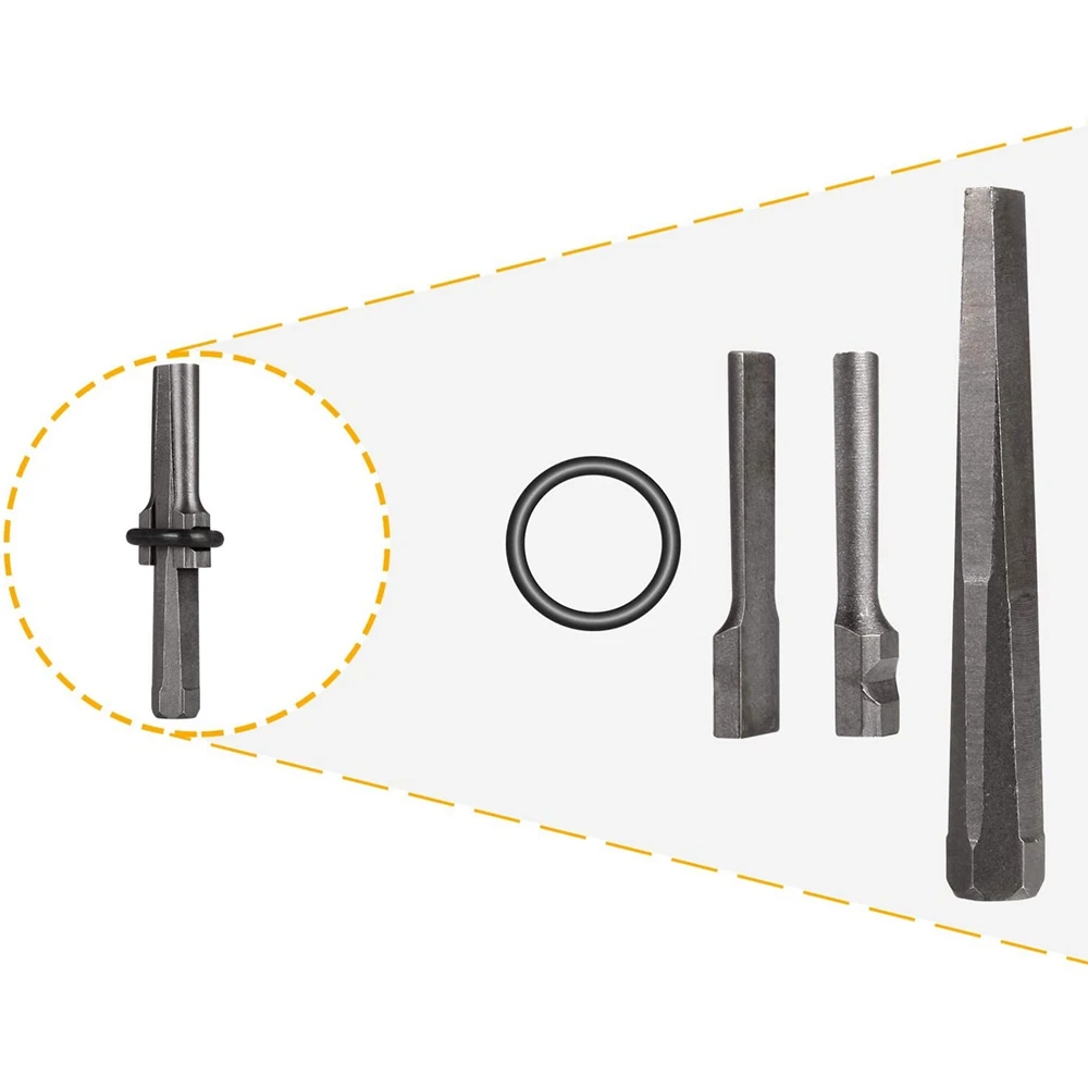 

ABPQ-5Pcs Stone Splitter Wedge, Iron Stone Splitter Clip, Quarrying Tool, Electric Hammer, Diamond Head