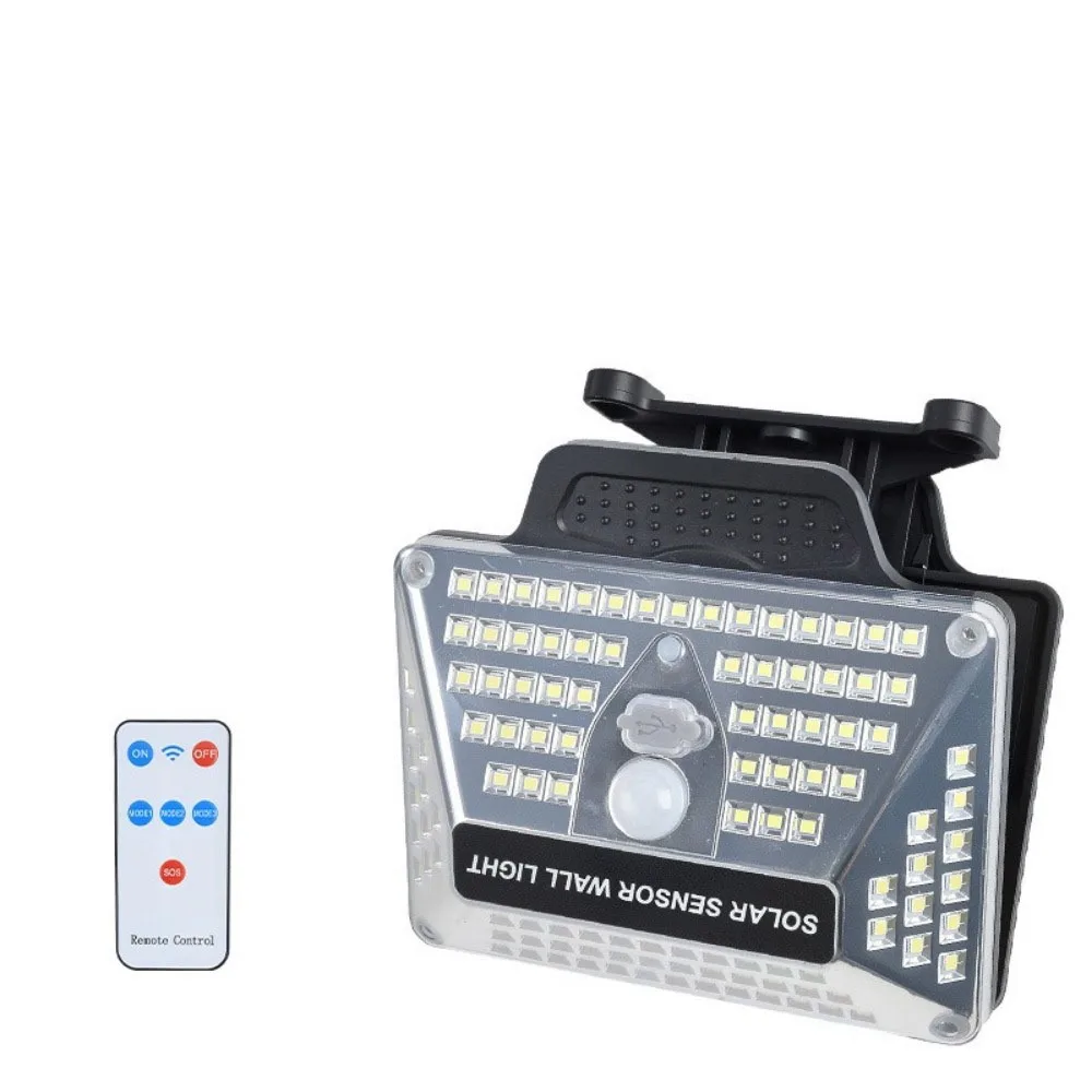 

Водонепроницаемый солнечный светильник с датчиком движения, USB-зарядкой и пультом ДУ, настенный, высокой яркости, на прищепке