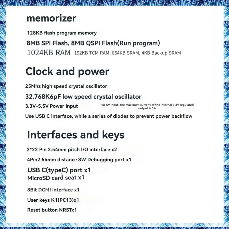 

Основная плата FUFU STM32H7 + экран 0,96 дюйма STM32H750VBT6, макетная плата, минимальная системная плата, макетная плата STM32