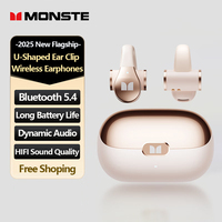 New Monster MQT60 OWS Wireless Bluetooth 5.4 Headphones Noise Cancelling Game Earphones Long Battery Life HD Call Sport Earbuds