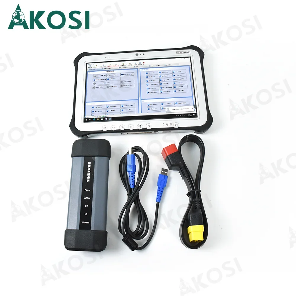 For Sinotruk EOL OBD Diesel Truck Scanner Diagnostic Tool For HOWO A7/T7H/Sitrak/Hohan Diagnostic Tool And FZ G1 Tablet