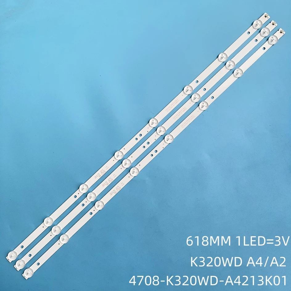 Лампы под телевизор Светодиодная лента-подсветка для телевизора Telefunken TF-LED32S35T2 HD, комплект светодиодных лент 4708-K320WD-A4213K01 KB-6160 K320WD