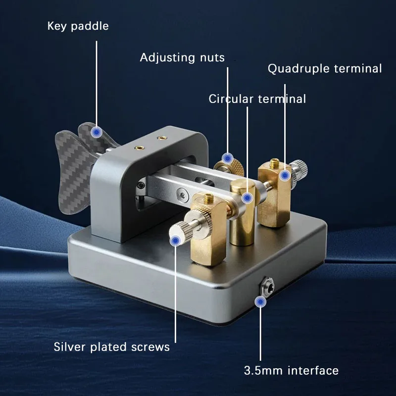 VK-6 مفتاح كهربائي على الموجات القصيرة CW راديو مفتاح أوتوماتيكي محطة راديو على الموجات القصيرة مورس أوتوماتيكية