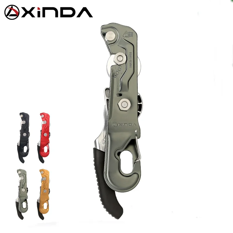 xinda-descender-de-sauvetage-manuel-durable-certifie-ce-uiaa-pour-l'escalade-l'arboriculture-et-les-travaux-en-hauteur-ideal-pour-les-excursions-decontractees