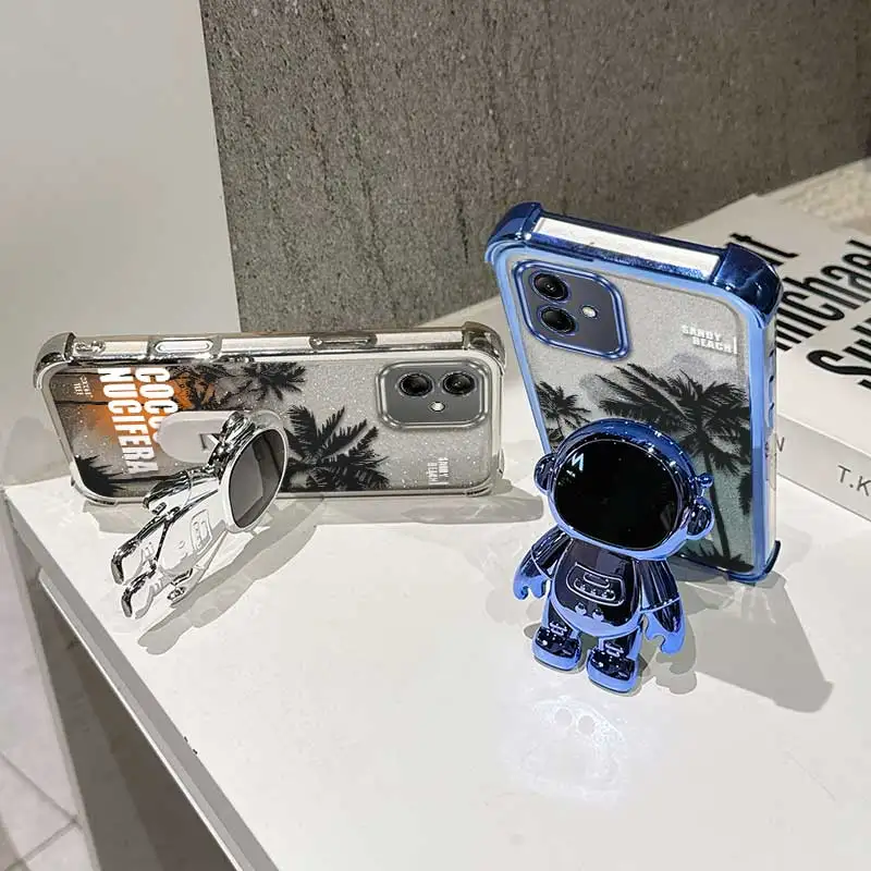 حافظة عصرية لأشجار جوز الهند عند غروب الشمس بتصميم مرن مضادة للخدش وحامل مصنوعة لهاتف Galaxy A04 مثالية لهاتف Galaxy A M #3