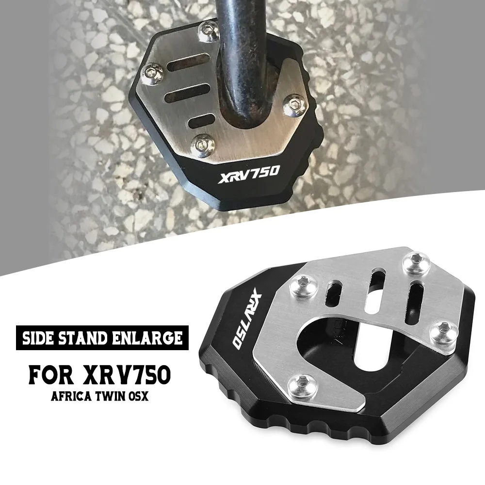 

Motorcycle Accessories FOR HONDA XRV750 AFRICA TWIN XRV750 XRV 750 CNC Flat Foot Side Stand Enlarge Extension Kickstand Plate