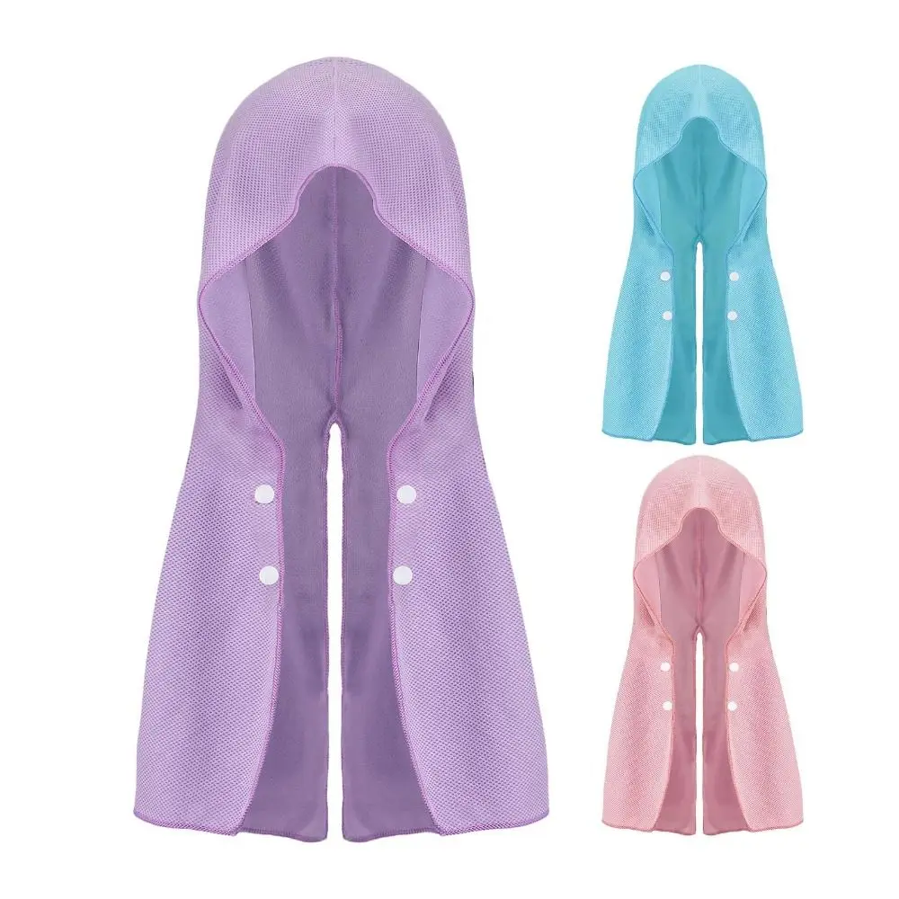 Portable Long Lasting Cooling Hoodie Towels Quick Drying Breathable Cooling Towel Wraps UV Protection Absorbent Towels Outdoor