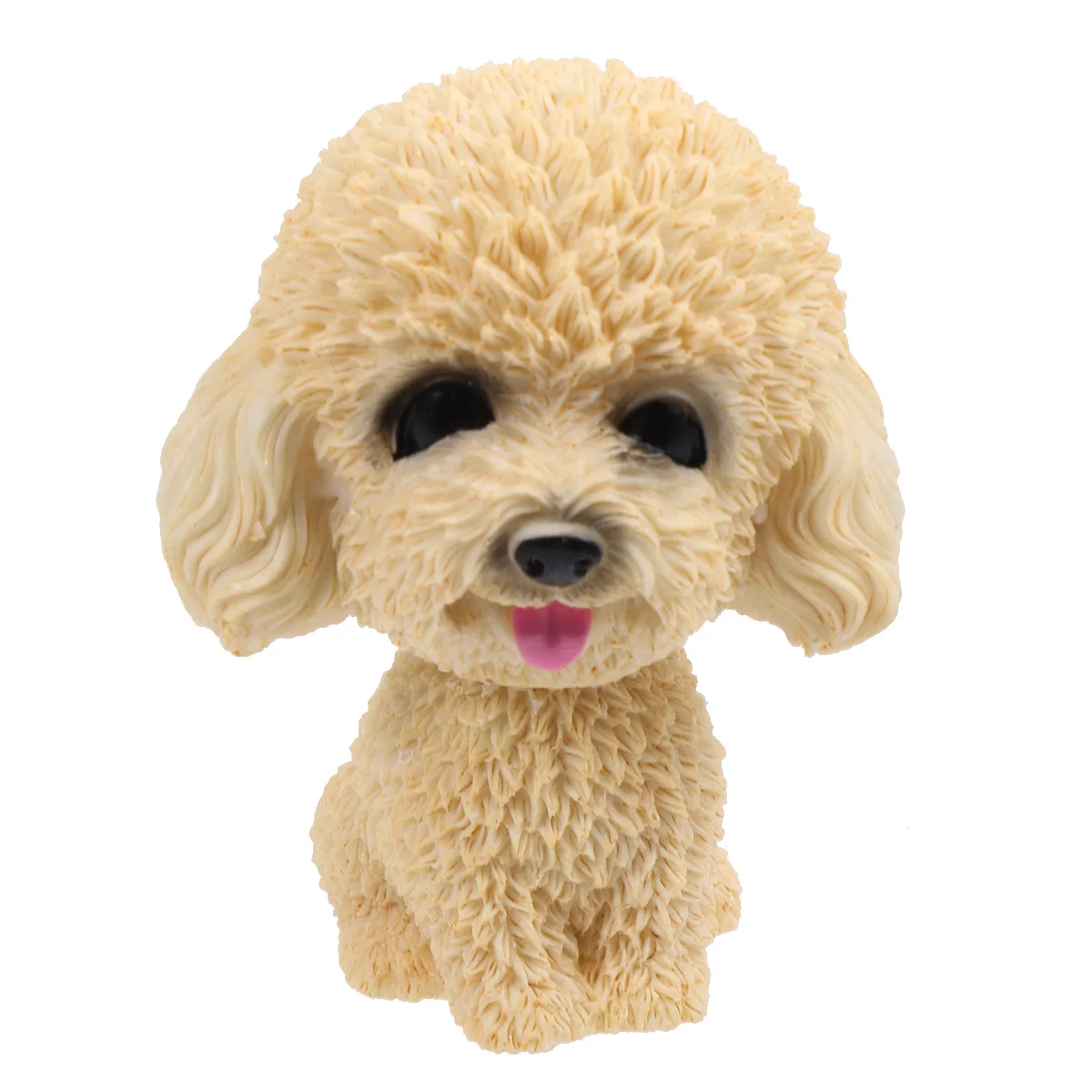 

Yellow Shaking Dog Car Ornament Cartoon Animal Resin Decoration Home Office Auto Interior Adornment Beautiful Car Desk