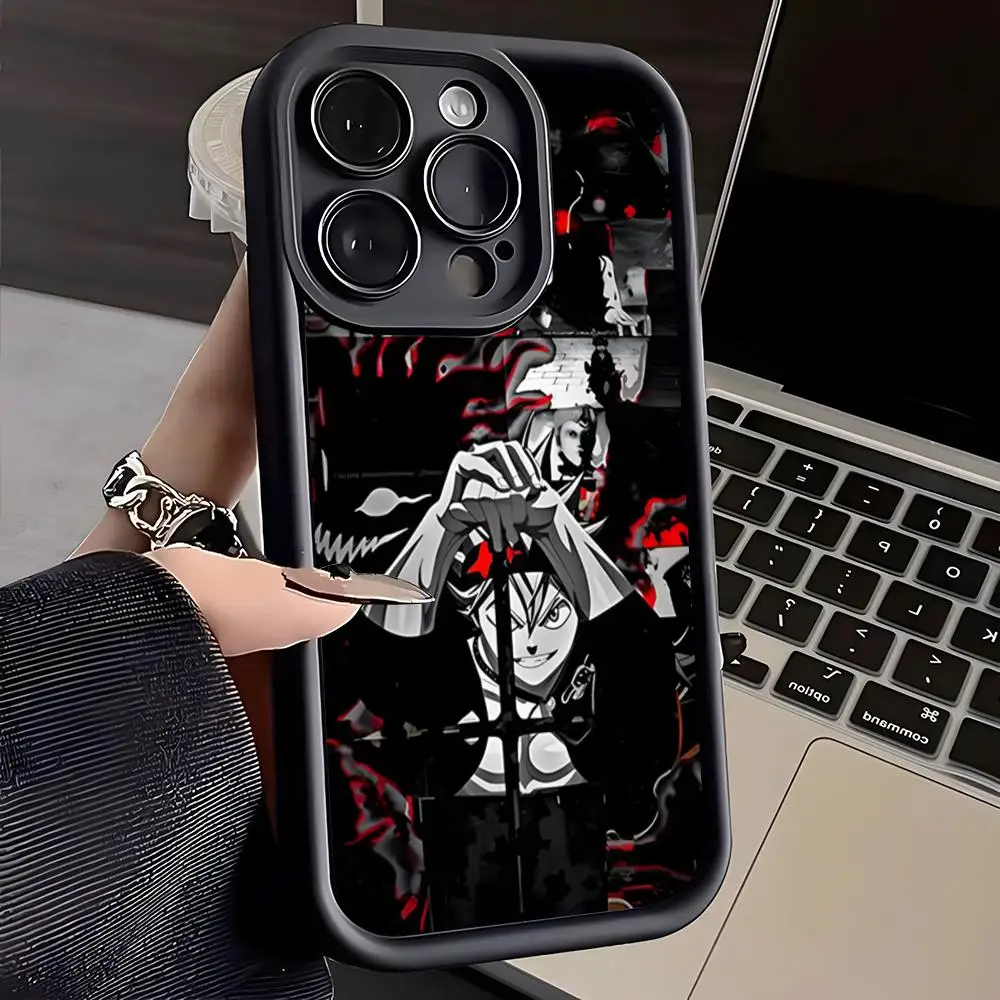 Anime Black Clover Phone Case For IPhone 16 Pro Max 15 Pro 14 Plus 13 12 11 XR XS Max X 7 8 Plus Soft TPU Back Cover