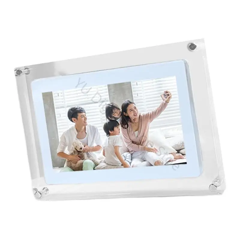 96BA Elegant Acrylic Digital Pictures Frame IPS Panel Supports Video Playbacks