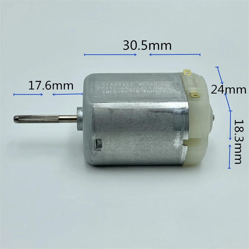 S.M.C Standard FP280-CN/11415 Motor DC 6V 12V 14.4V 5900RPM High Speed with Knurled Shaft for Sweeper Robot Toy Car Boat Models