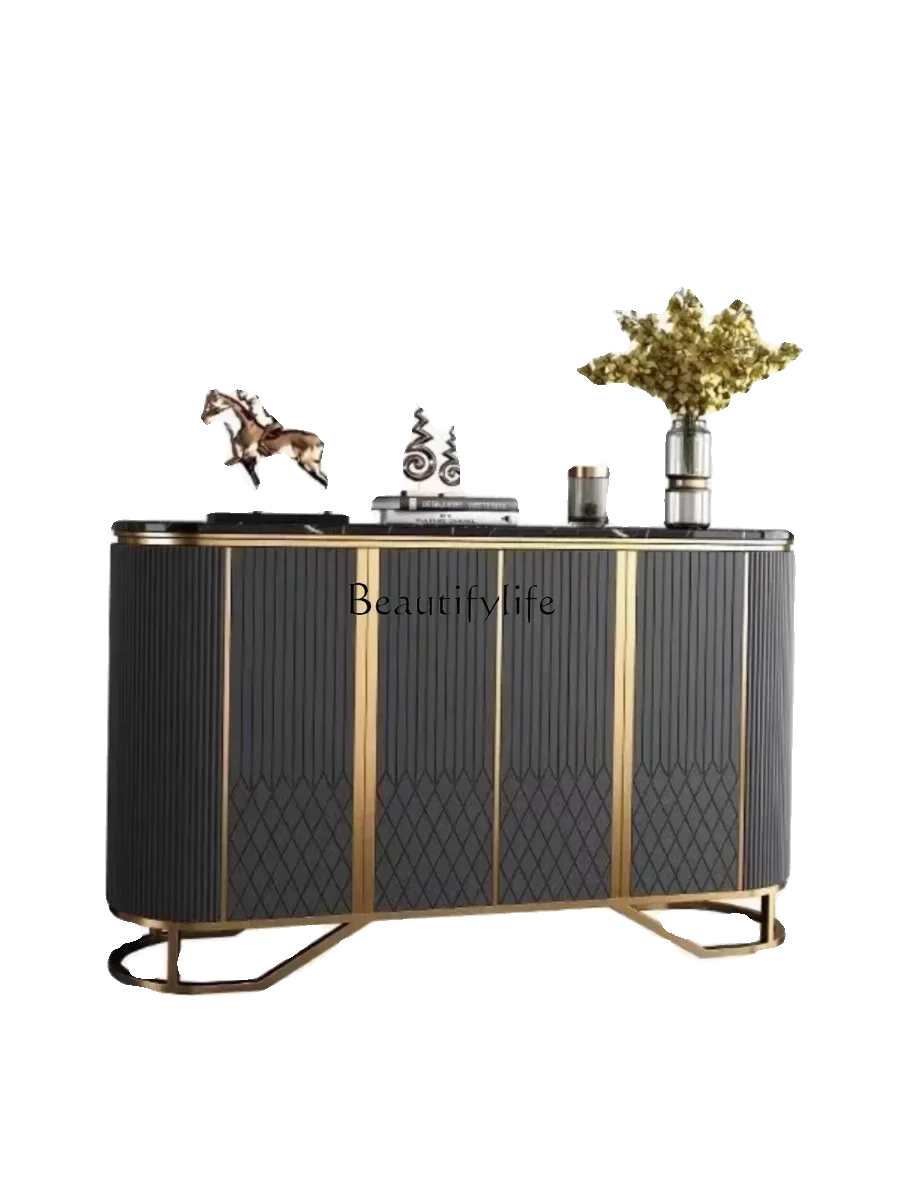 

yj5 porch cabinet American guest foyer dining side cabinet minimalist marble decoration