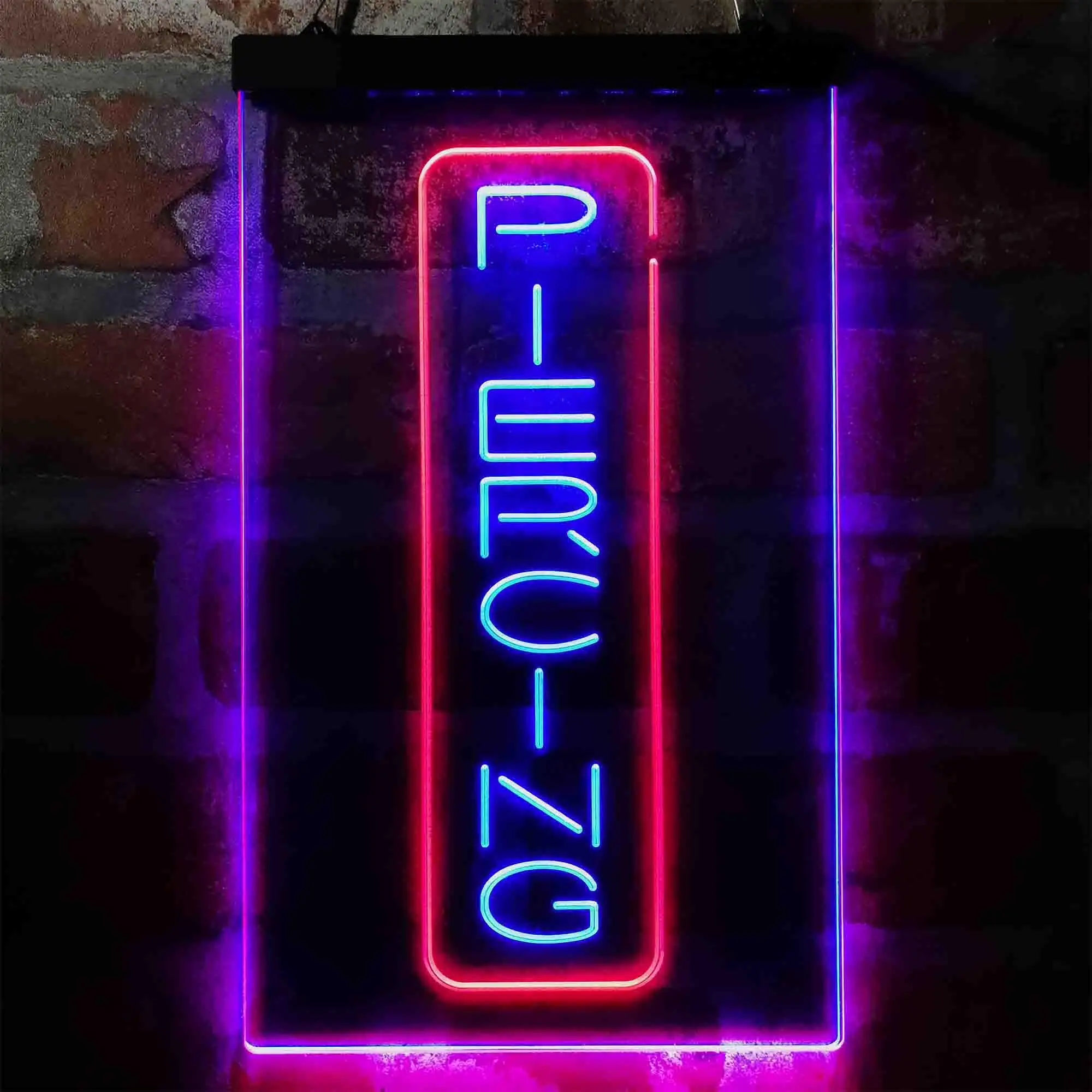 PIERCING Dual Color Led Neon Sign st6-i4017