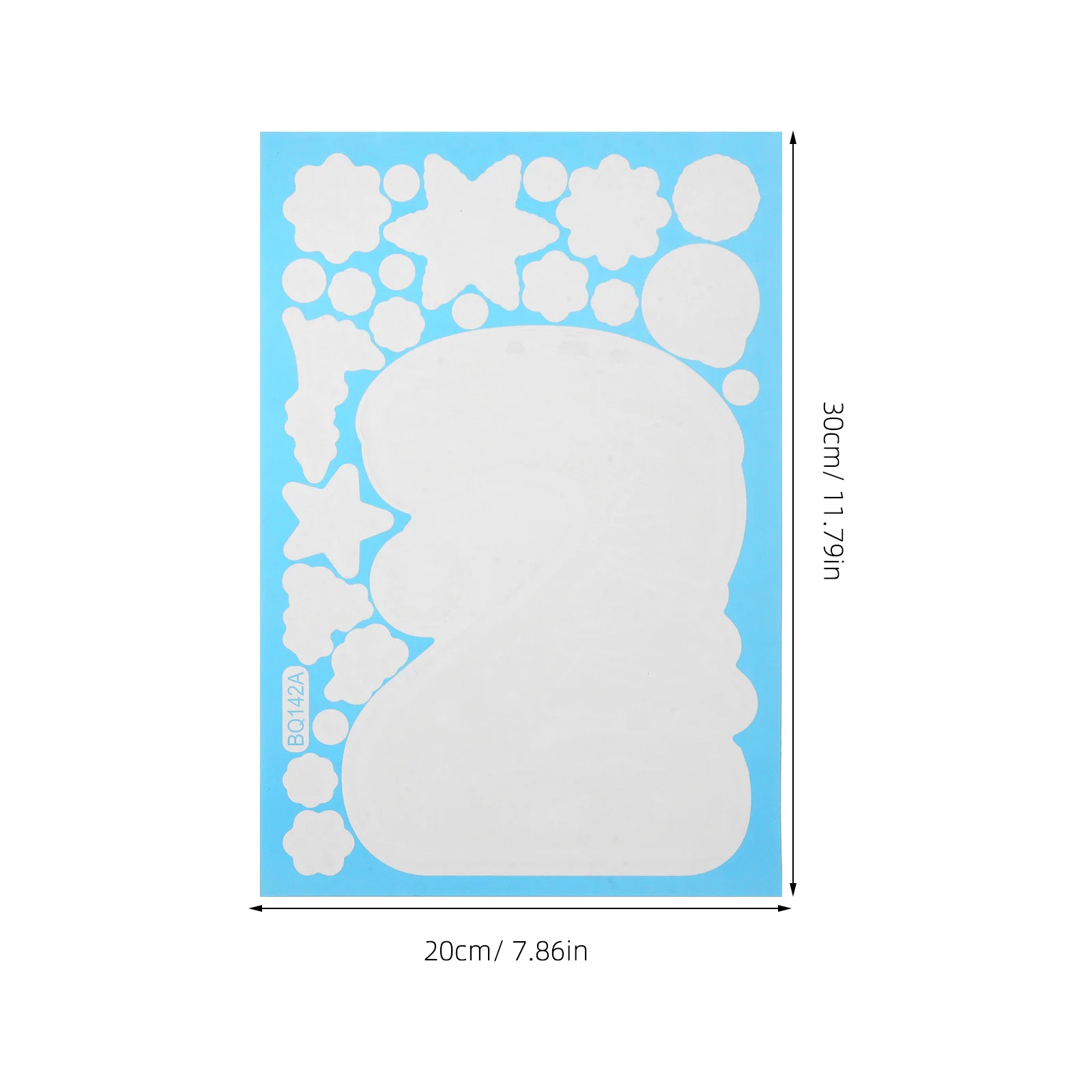 1 Juego de pegatinas navideñas para ventana, pegatinas de copo de nieve, calcomanías estáticas, decoración interior, fácil de aplicar, quitar, adhesivo estático reutilizable para ventana