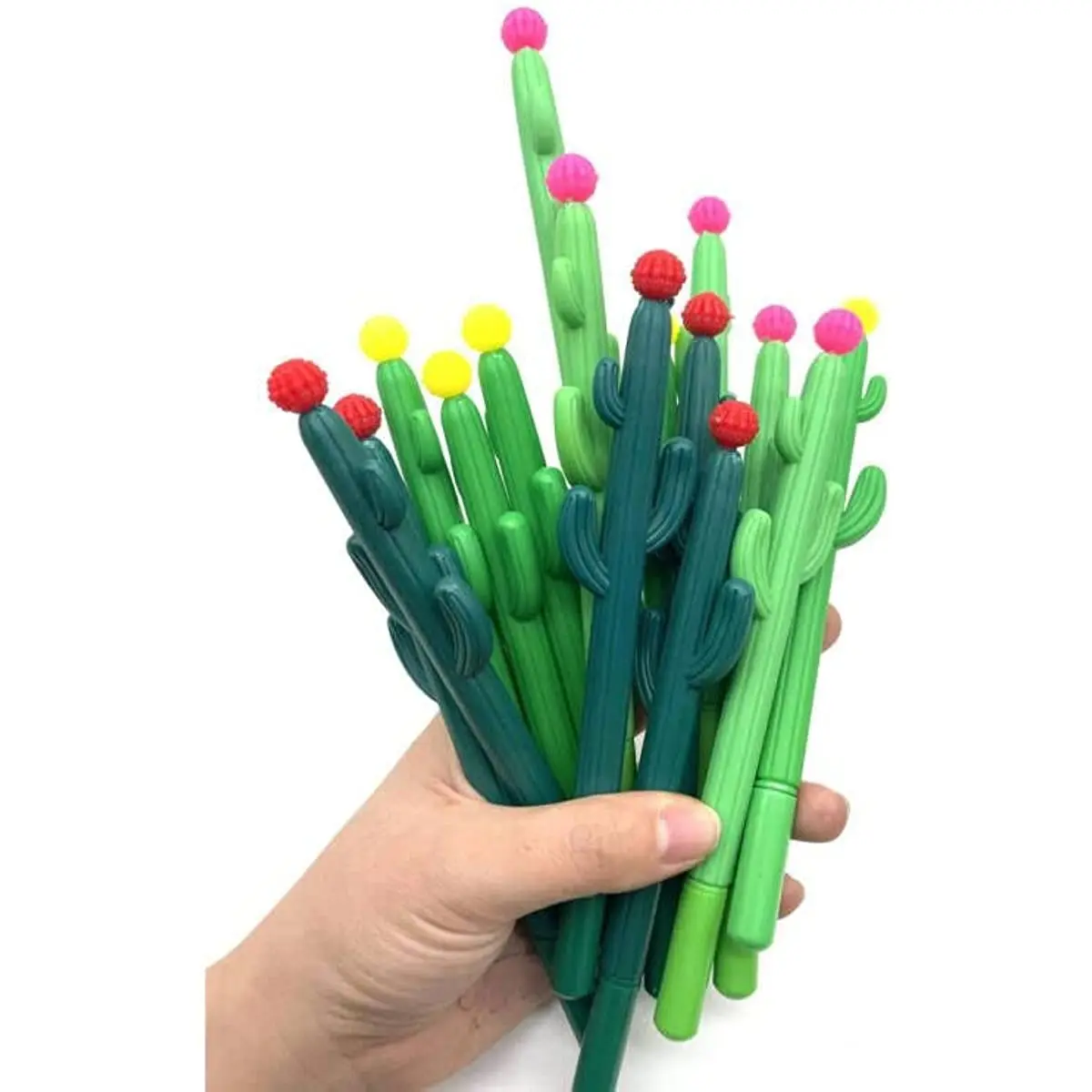 

24 Pcs Wholesale Cacti Gel Pens Plant Pen for Child Women,Coworkers,Great School Office Supplies and Party Supplies,Black Ink