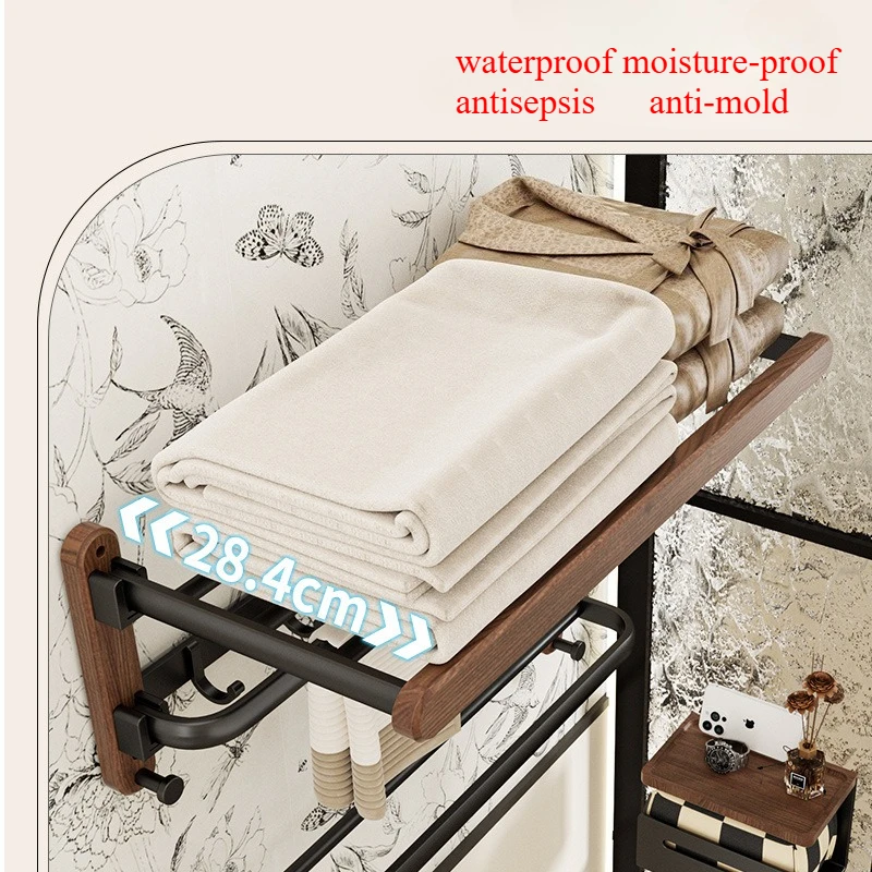 Bathroom Storage Rack Home Organizer Storage Set Wall Mounted Washroom Storage Waterproof Moisture Proof Smooth Without Burrs