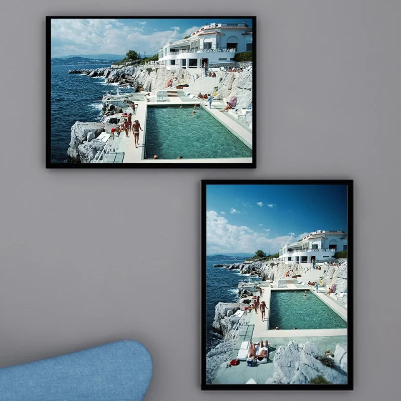 Retro Artworks Slim Aarons: The High Life Luxury Life Beach Landscape Art Poster Canvas Painting Wall Prints Picture Home Decor