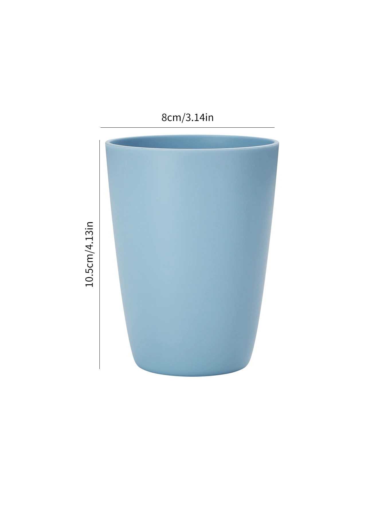 2/4/6pcs Plastic blue reusable cup, suitable for home kitchen dormitory drinking juice cup milk cup mouthwash cup