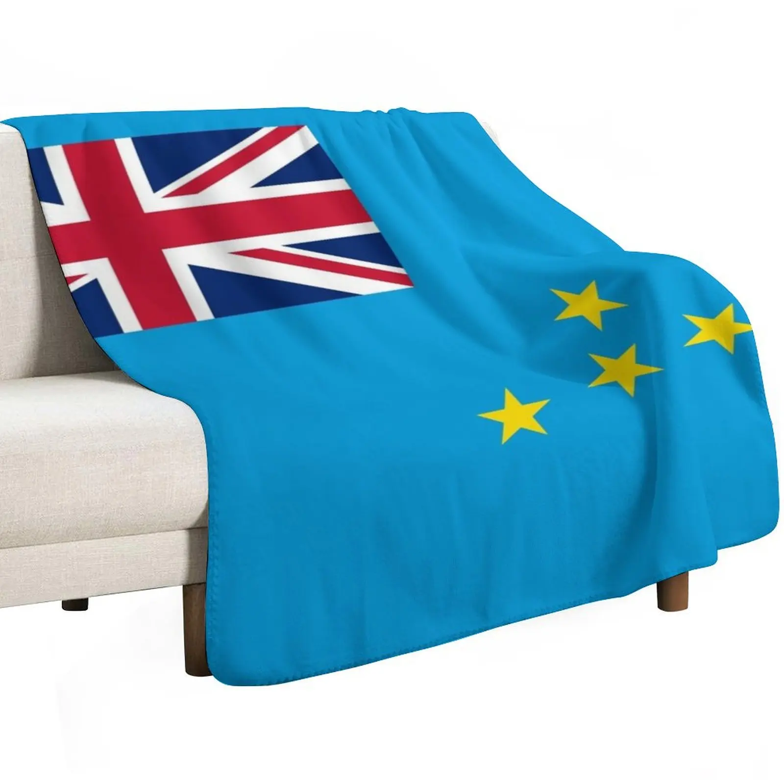 Flag of Tuvalu Throw Blanket for sofa Polar Fashion Sofas Designers Luxury warm winter Blankets