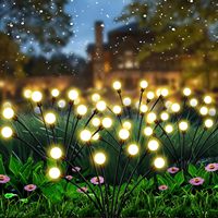 10 LED Solar Garden Lights Firefly Waterproof Solar Lights Outdoor for Yard Patio Pathway Christmas Decorations Solar Lamp