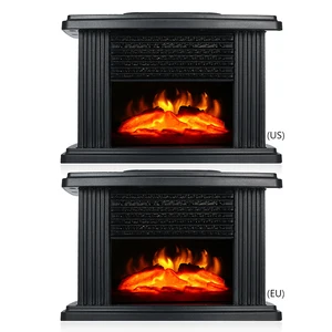 الموقد الكهربائي سخان الموقد سخان الهواء الساخن محاكاة سخان اللهب الذي لا يدخن توفير الطاقة الموقد غرفة الديكور أفضل 6 مواقد للحريق الكاذب - رقم 2