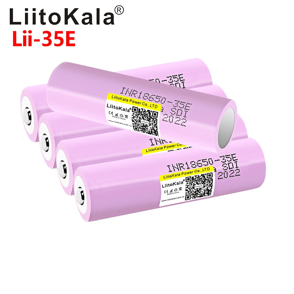 5 sztuk LiitoKala INR18650 35E 3.7V 18650 3500mAh akumulator litowy 25A rozładowania narzędzia elektryczne bateria do latarki