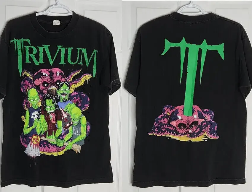 Trivium Goblin Kill Black Concert retro 2 side graphic Shirt men women KTV6726