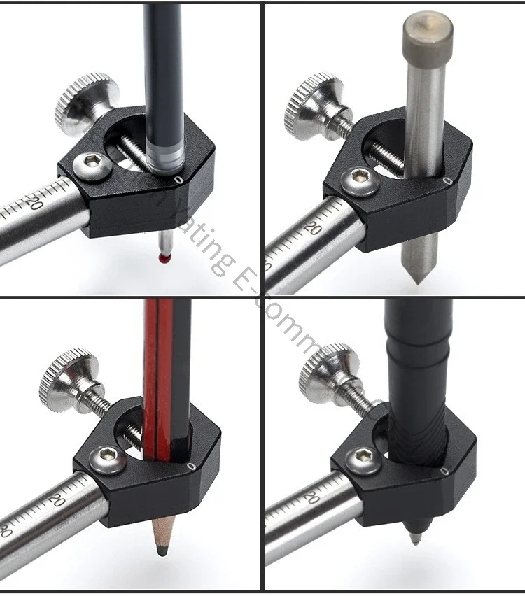 1PC DIY Thread Puller, European Style Carpenter Marking Machine Carpenter Arc Straight Line Dual Purpose Drawing Machine